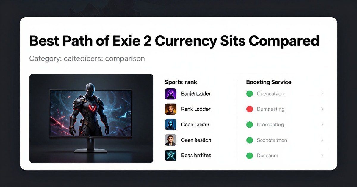 Best Path of Exile 2 Currency Sites Compared