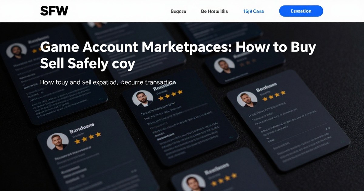 Game Account Marketplaces: How to Buy and Sell Safely